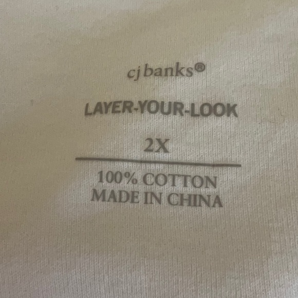 2 Piece Bundle CJ Banks Size 2X Women’s Tops - Picture 9 of 9